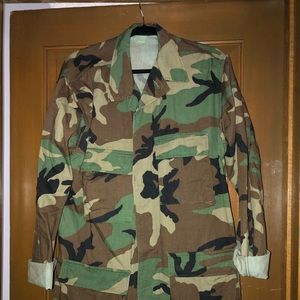 Green Camo Utility Jacket
